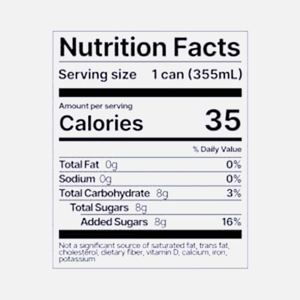 Lion's Mane Drink 33mg - 8 Cans (Sparkling Tonic)