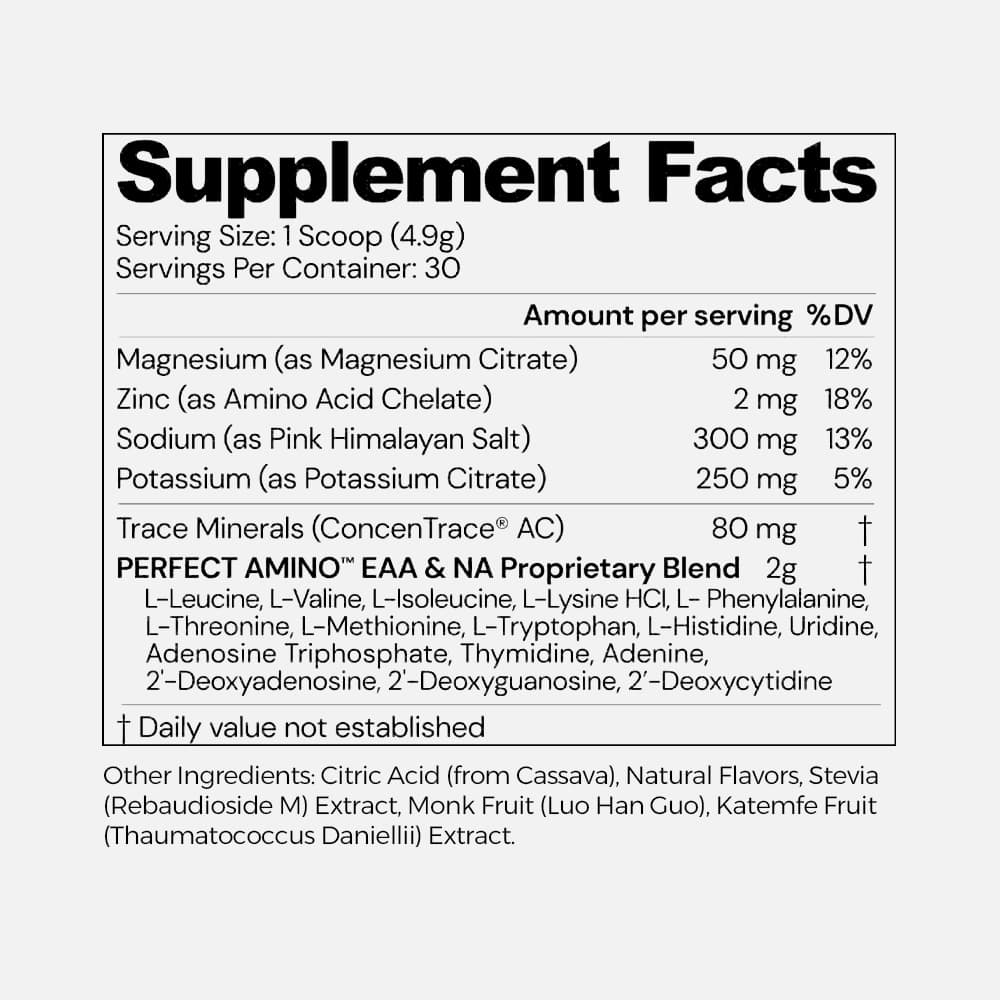 PerfectAmino Electrolytes Powder - 30 Servings (Passion Fruit)