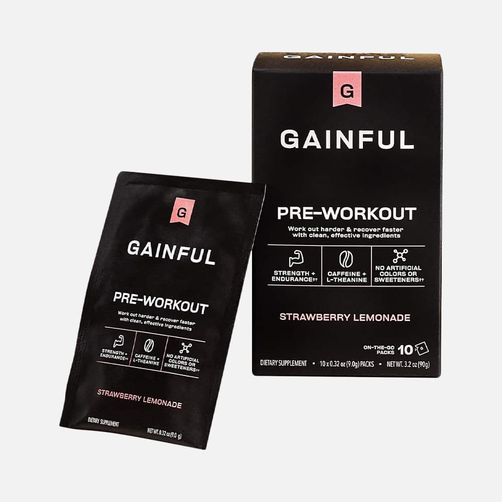 Gainful Pre-Workout Powder 10 Pack - Strawberry Lemonade