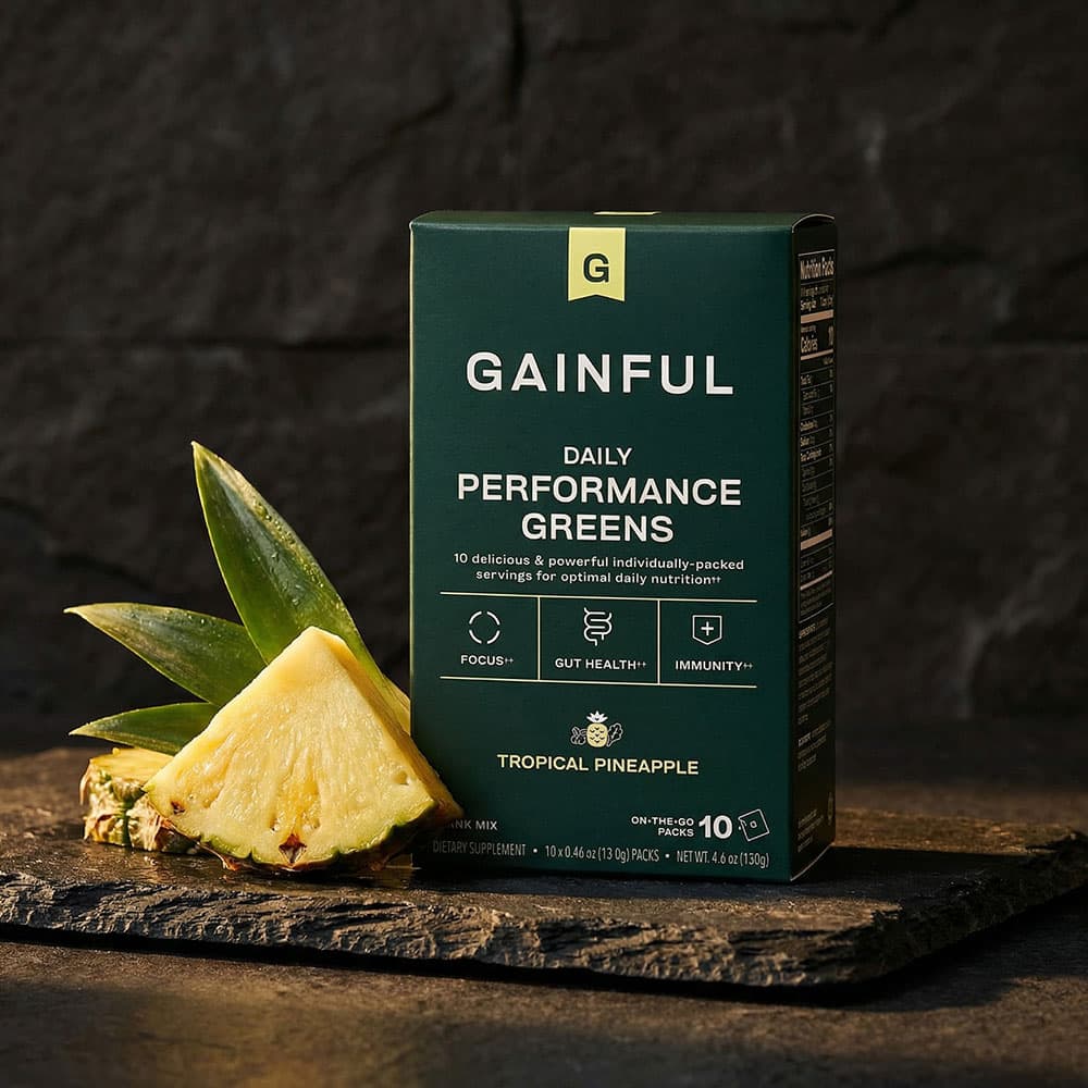 Performance Greens Powder - 10 Packs (Tropical Pineapple)