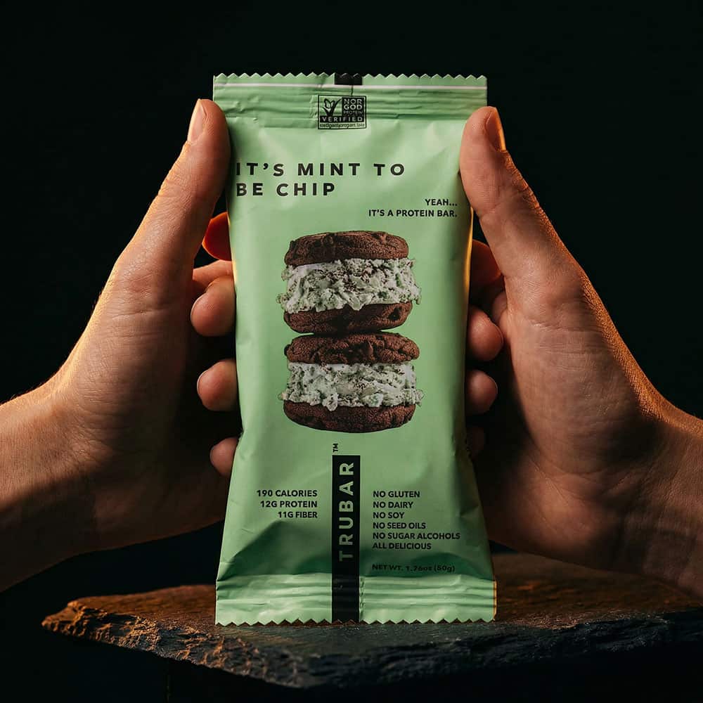 Plant-Based Protein Bar 1.76oz - 12 Bars (Mint To Be Chip)