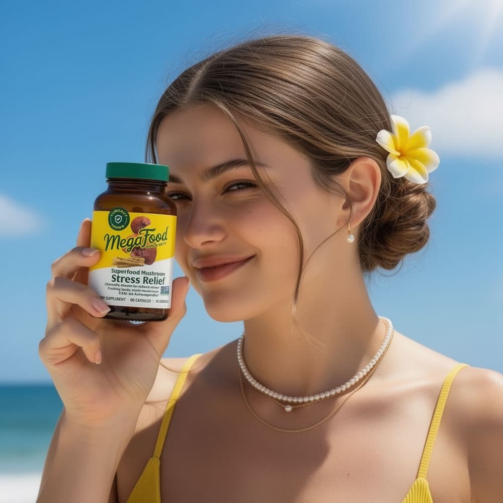 Superfood Mushroom Stress Relief 140mg - 60 Capsules