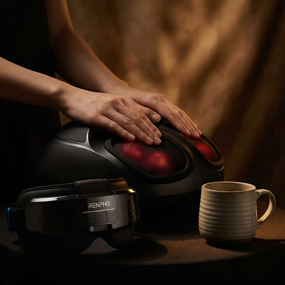 RENPHO Heated Head, Eye & Foot Massager Machine
