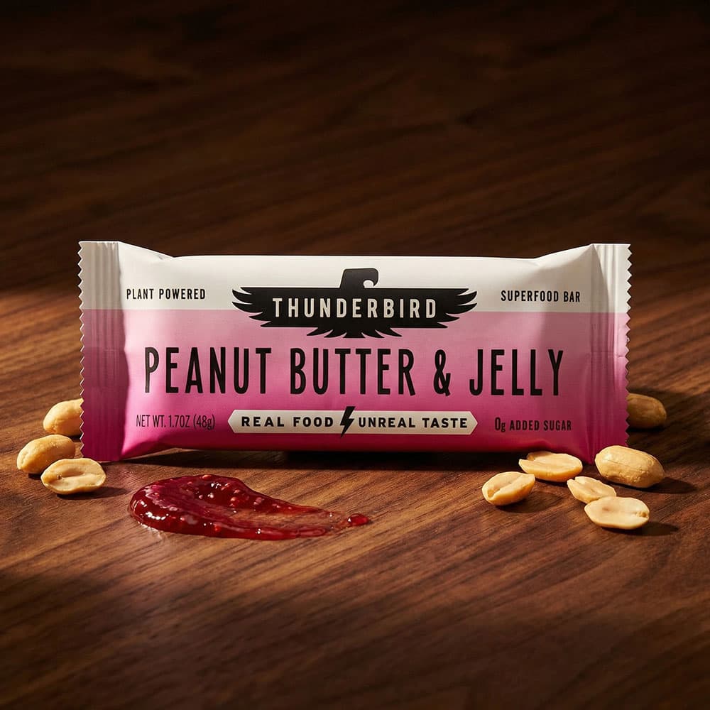 Thunderbird Peanut Butter Jelly Bars - 12 Snack Bars