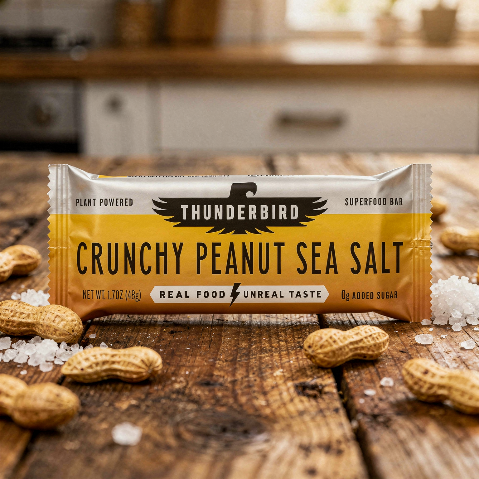 Thunderbird Crunchy Peanut Butter Bars - 12 Snack Bars