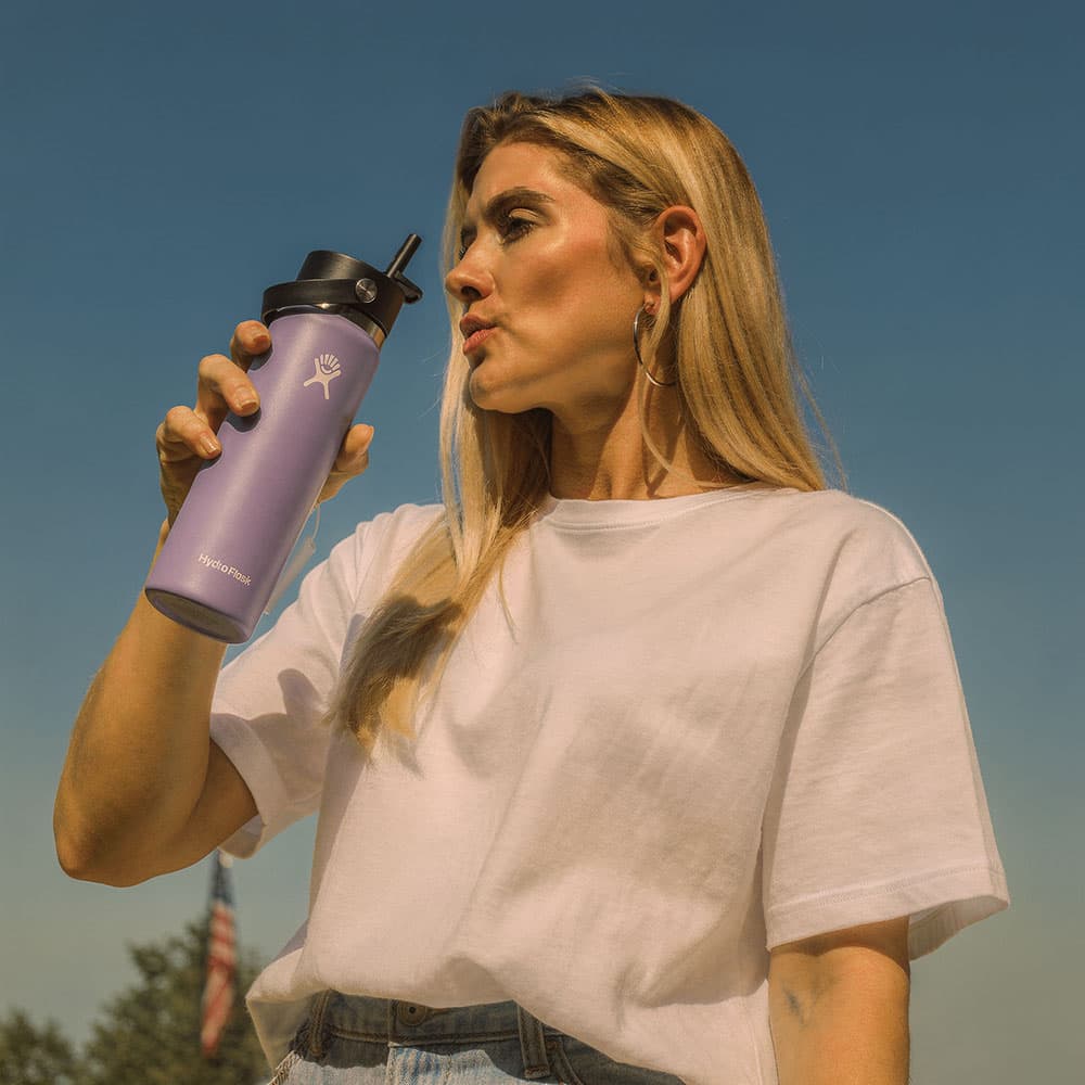 Hydro Flask 24oz Wide Mouth Bottle (Flex Straw Cap)
