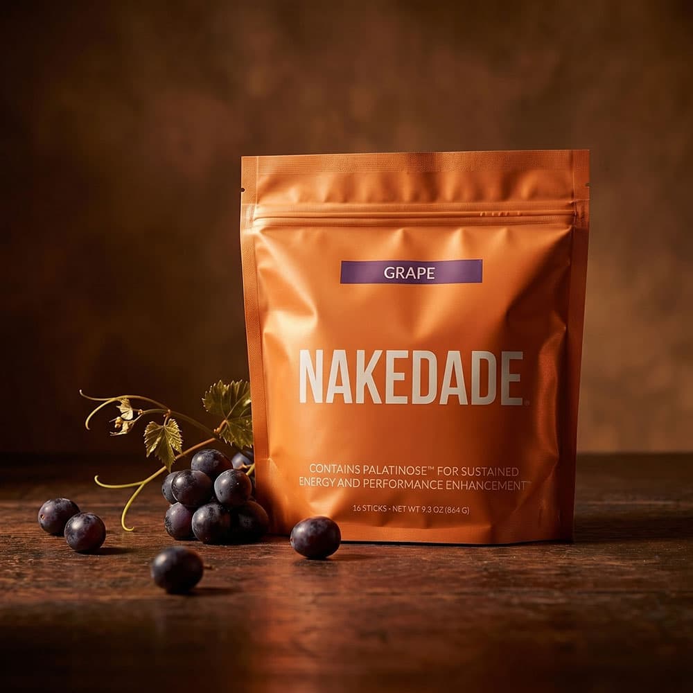 Nakedade Grape Electrolyte Powder - 16 Sticks