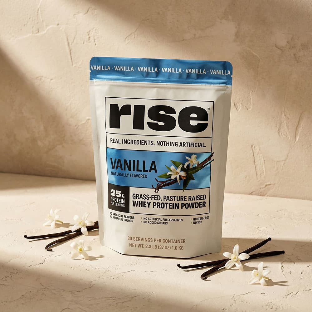 Grass-Fed Whey Protein 25g - 2.3 lb Vanilla Powder