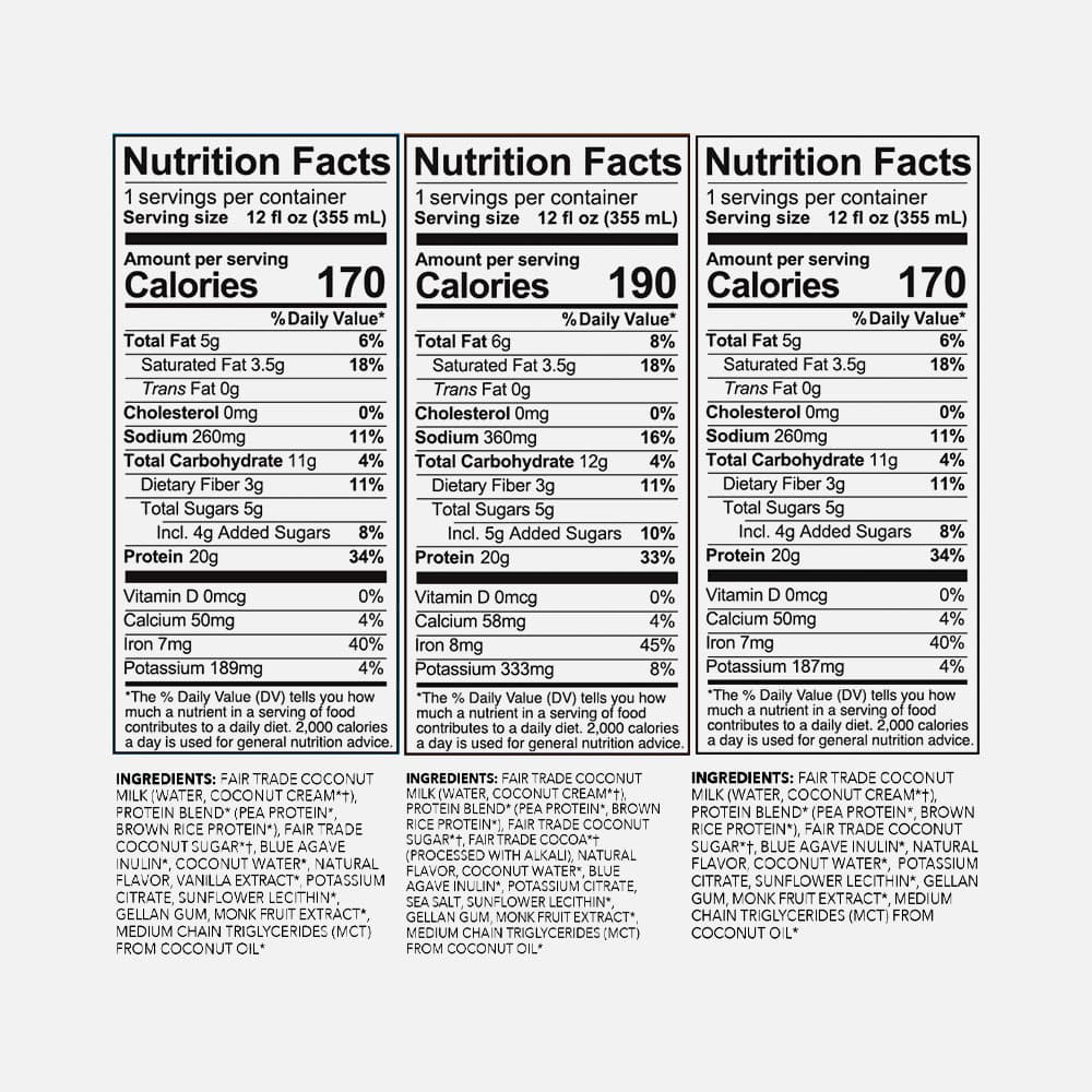 Organic Plant Protein Shake 20g - 12 Ready-to-Drink Bottles
