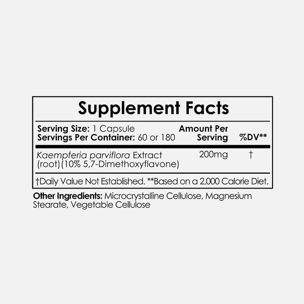 Black Ginger Extract 10% 5,7-DMF - 180 Capsules