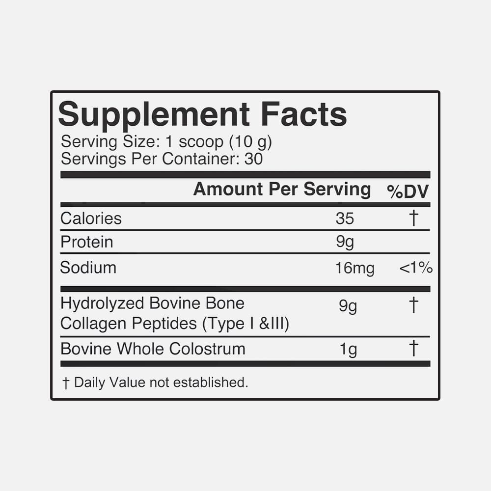 Collagen Peptides with Bovine Colostrum - Powder