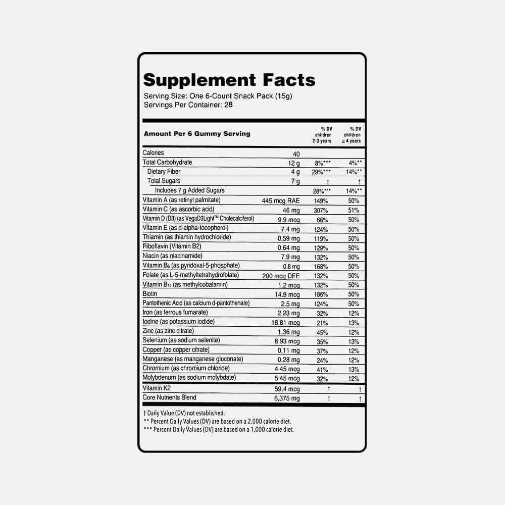 Kids Super Greens Multivitamin Gummies - 28 Day Supply