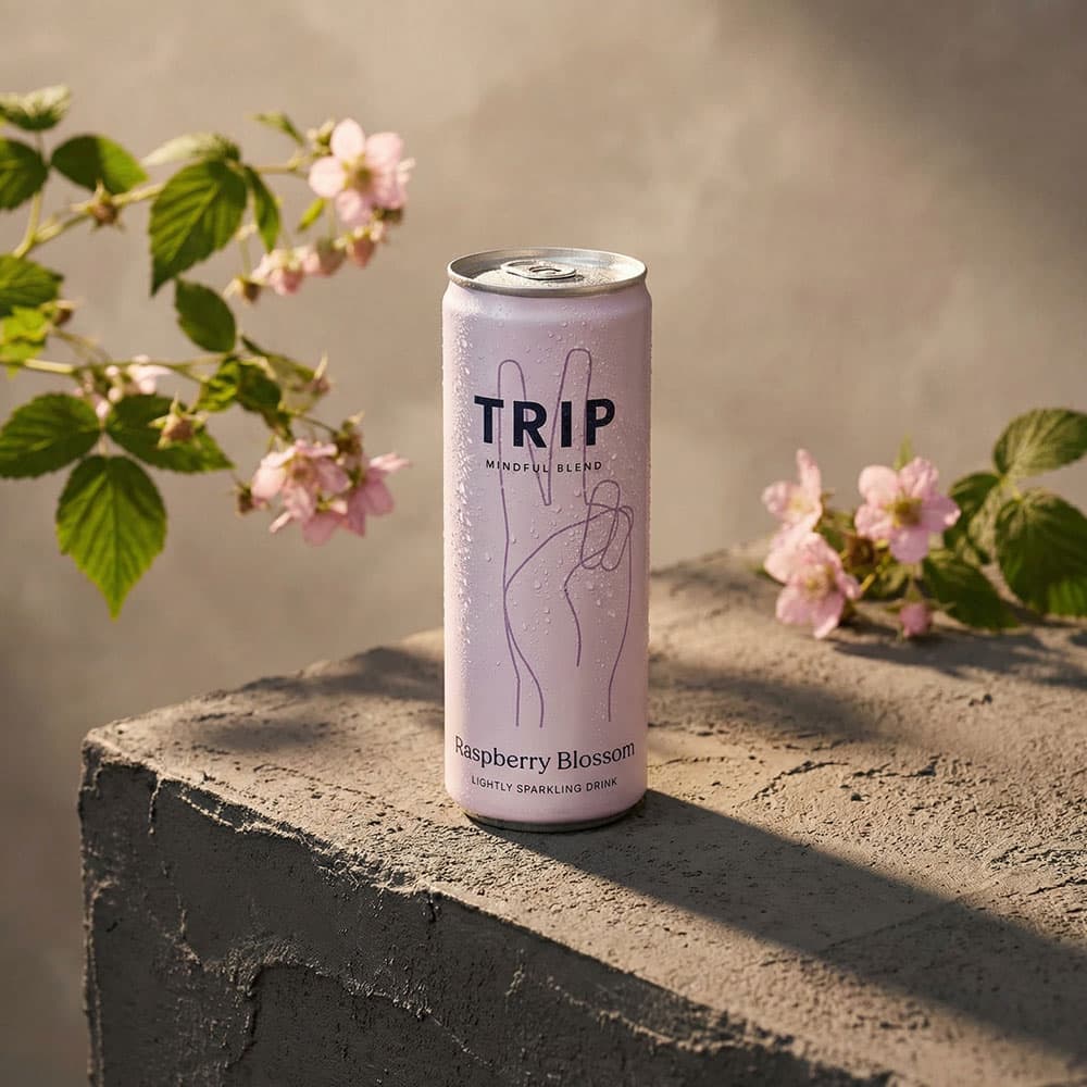 Mindful Blend Sparkling Adaptogen Drink – Raspberry Orange Blossom