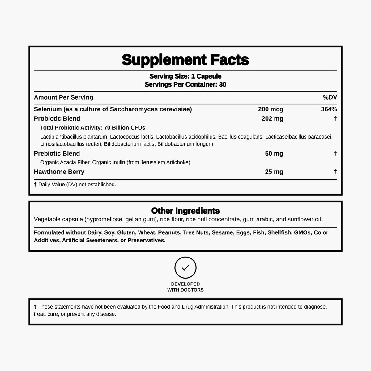 Physician's Choice - Men's Probiotic 70 Billion CFU - 30 Capsules