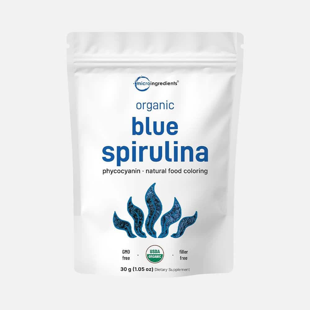 Organic Blue Spirulina (Phycocyanin) 1g - 30 Servings Powder