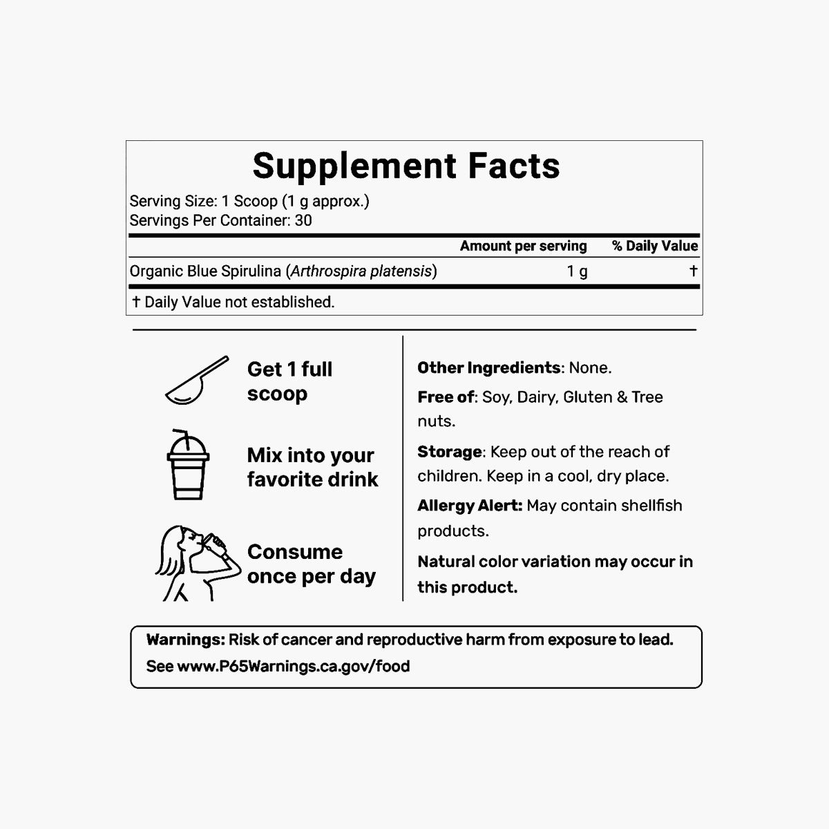 Organic Blue Spirulina