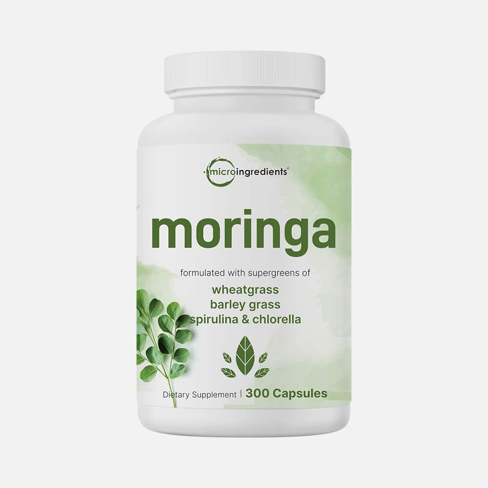 Moringa Oleifera with Supergreens 100mg - 300 Capsules