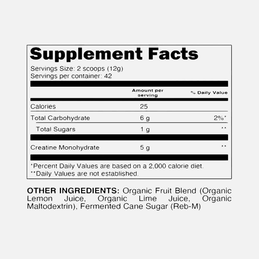 Micronized Creatine Monohydrate 5g - 42 Servings Powder