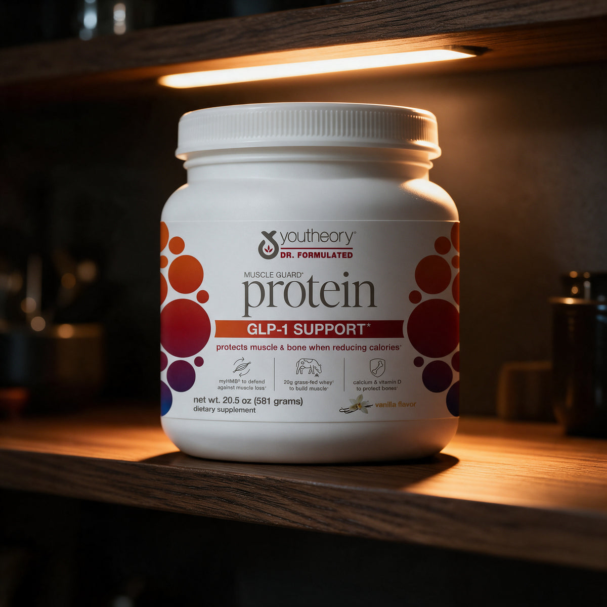 Youtheory - GLP-1 Support Muscle Guard Protein - 20.5 oz