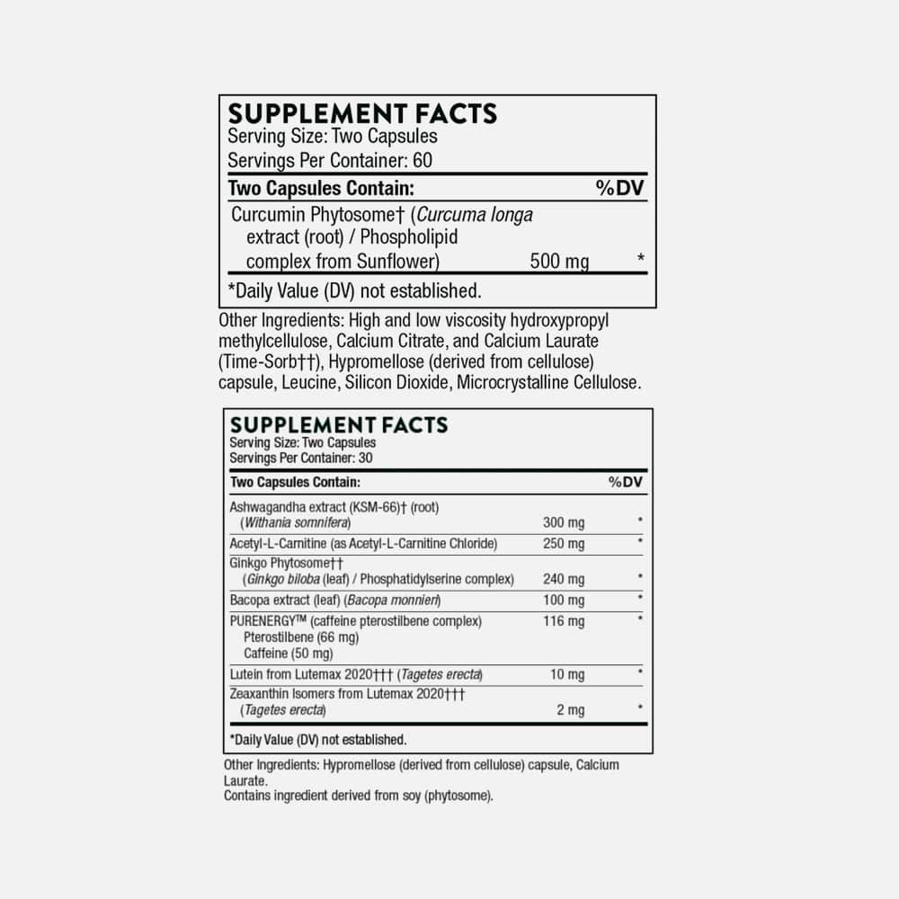 Curcumin Phytosome & Memoractiv Bundle