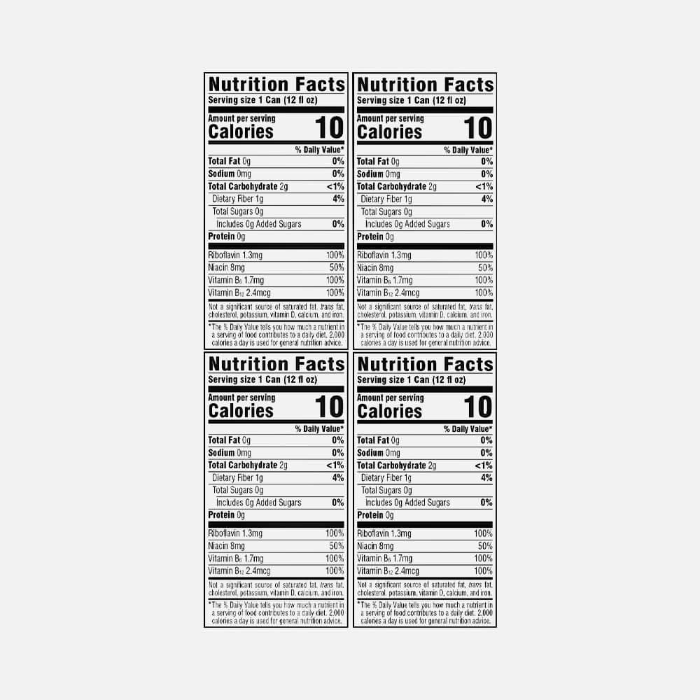 Bloom Nutrition - Sparkling Energy Drink Variety - 355 ml 12-Pack