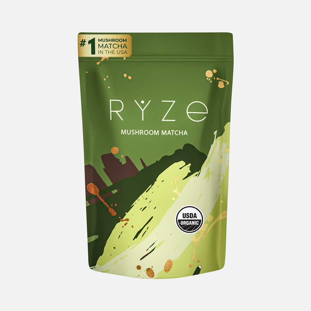 Mushroom Matcha with 6 Adaptogens - 30 Servings Powder