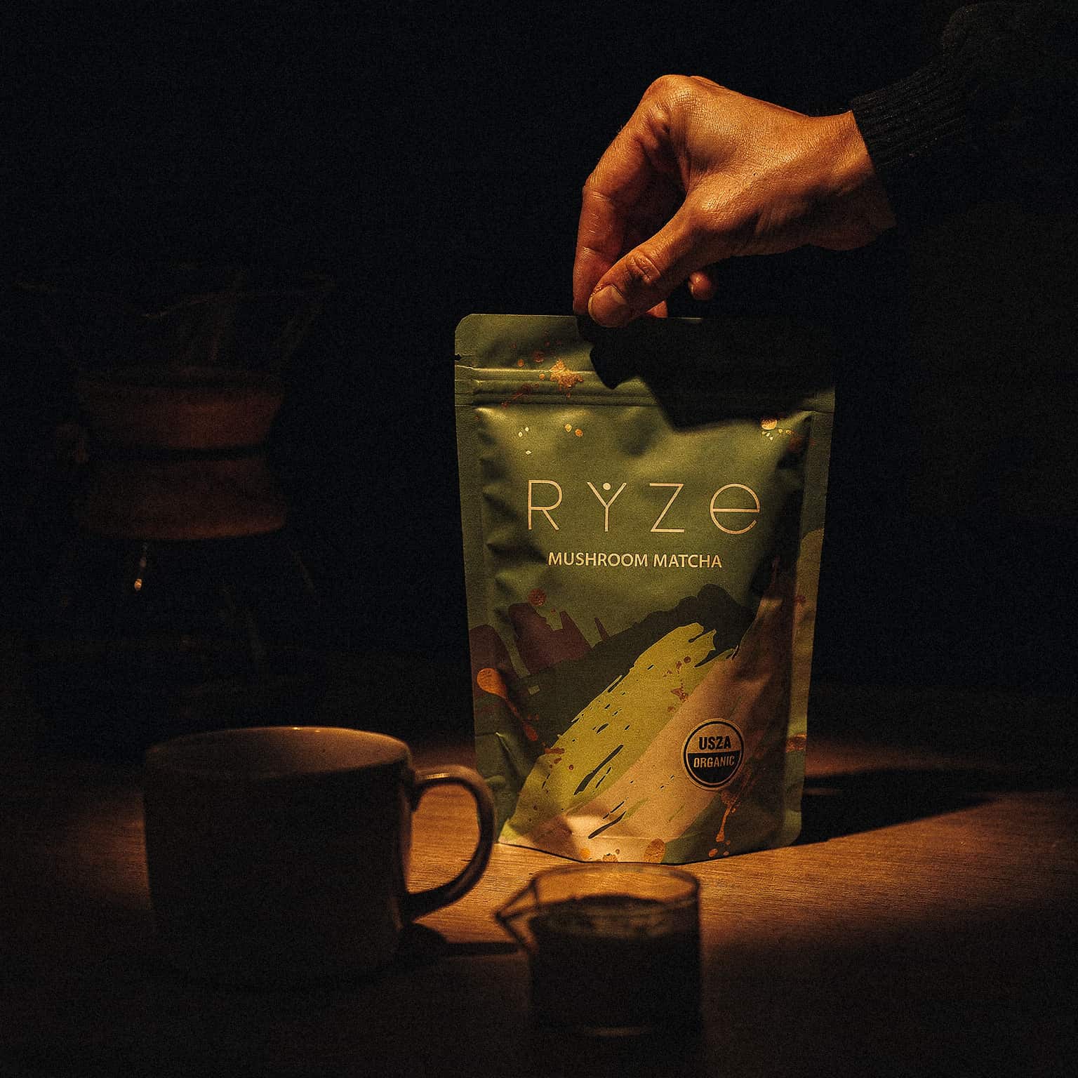 Mushroom Matcha with 6 Adaptogens - 30 Servings Powder