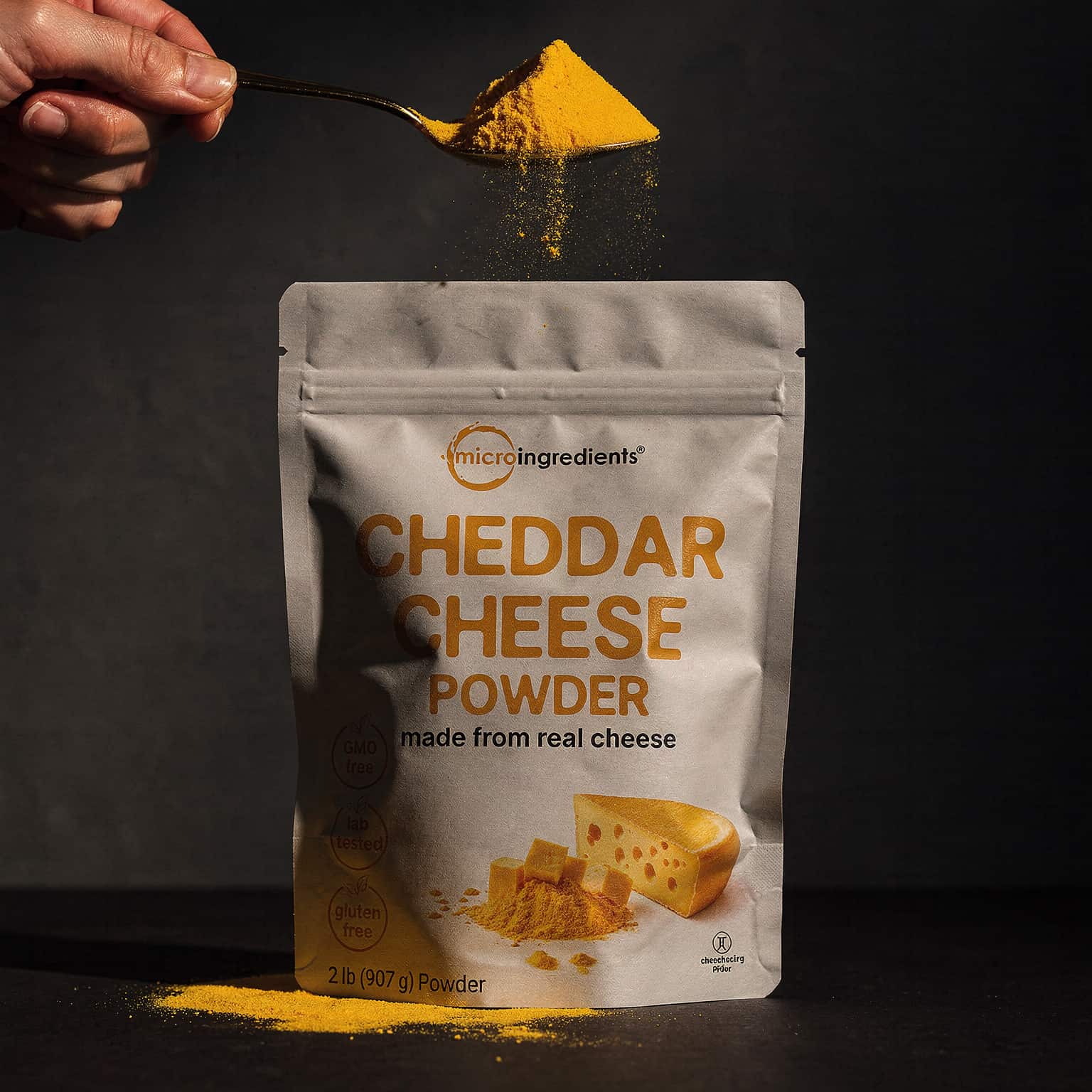 Cheddar Cheese Powder with Whey Protein - 2lb Powder
