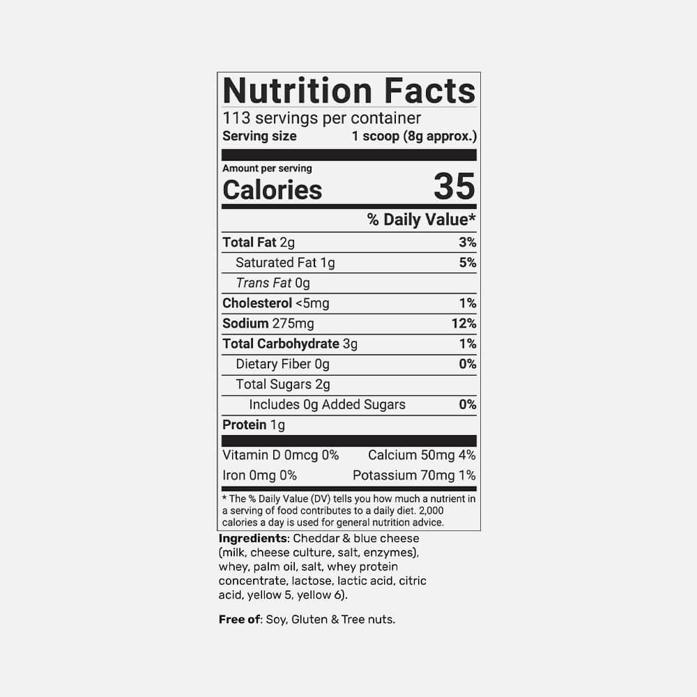 Cheddar Cheese Powder with Whey Protein - 2lb Powder