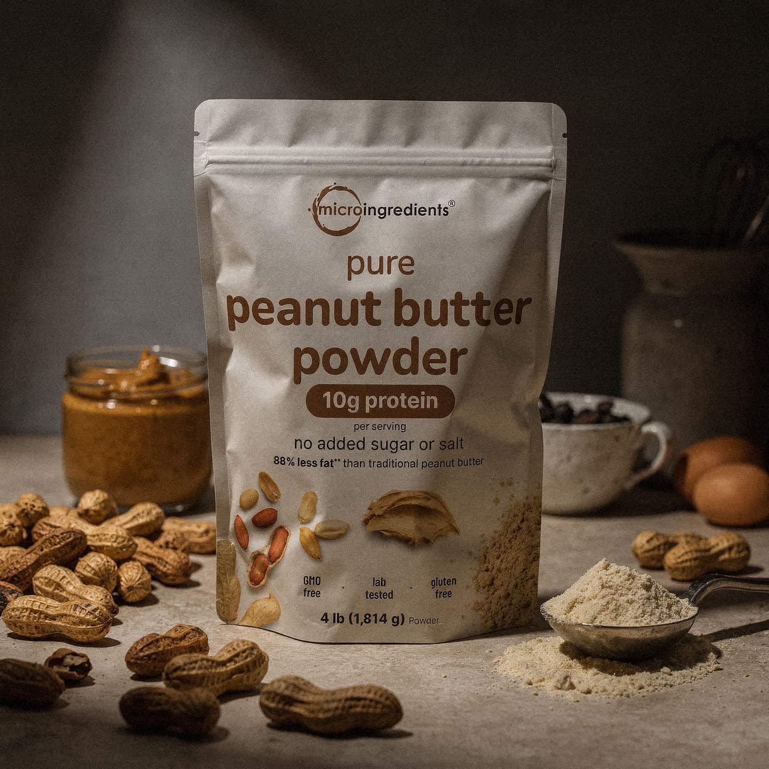 Peanut Butter Powder 10g Protein - 4 lb Powder