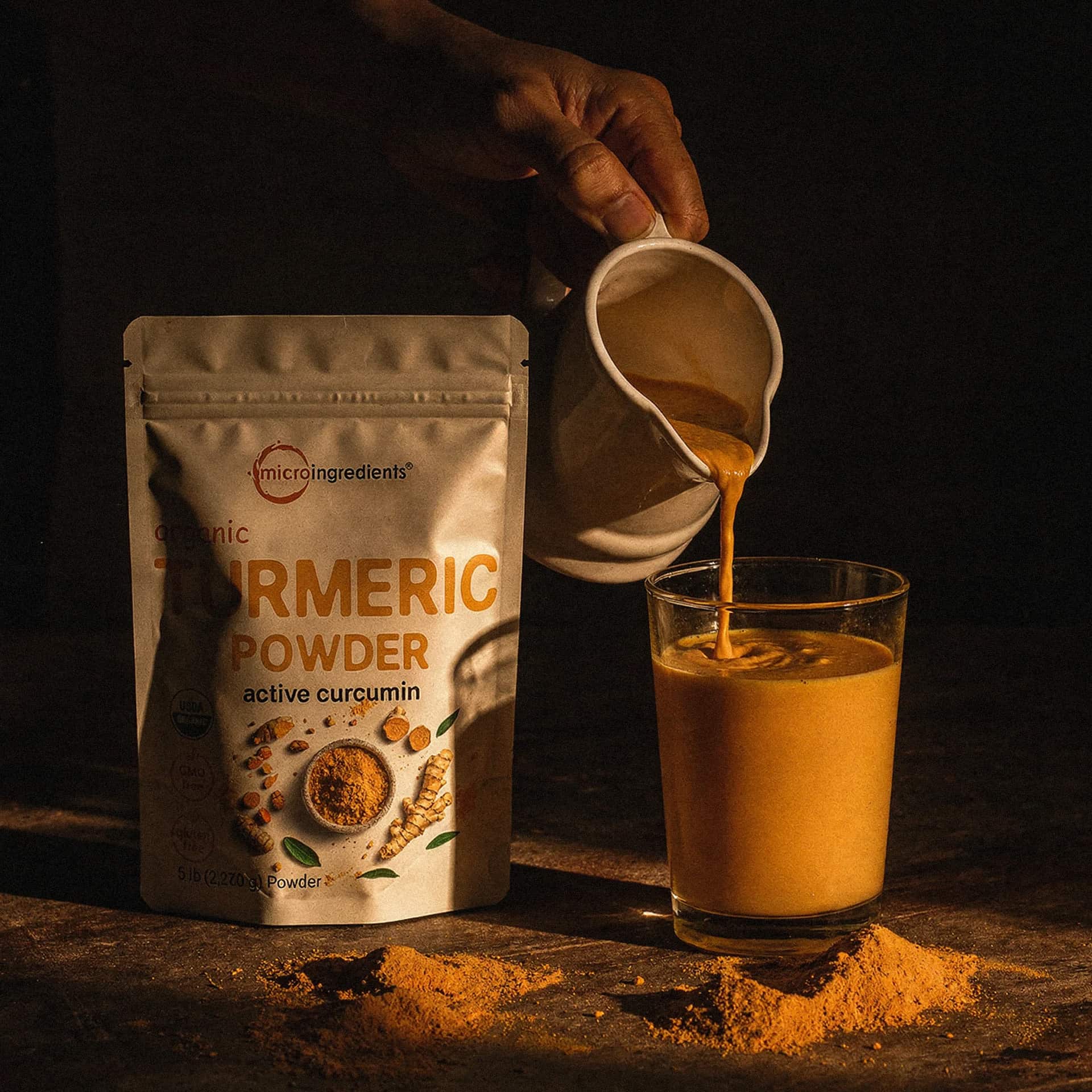 Organic Turmeric Powder 5lb - Curcumin-Rich Supplement