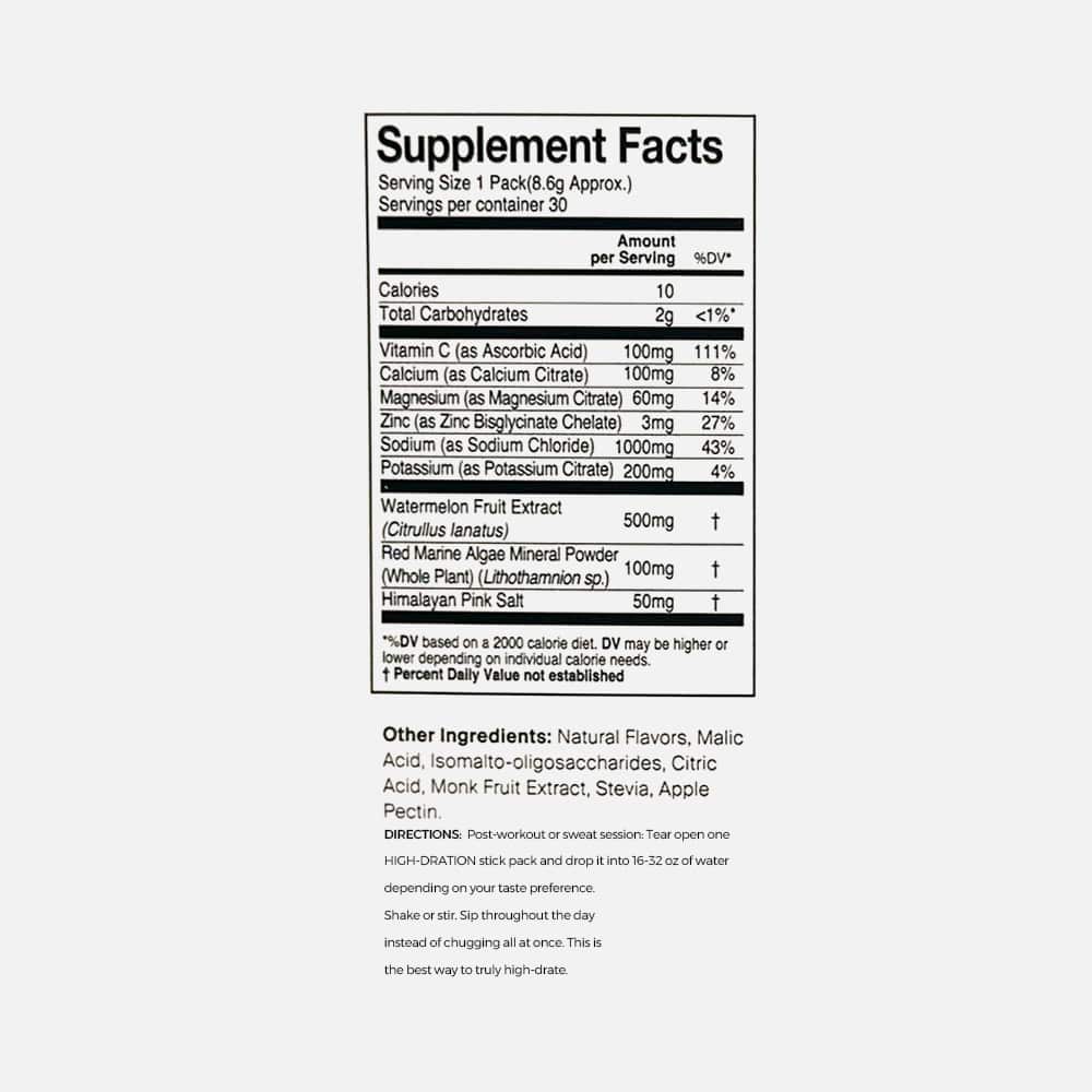 High-Dration Electrolytes Powder - 30 Servings