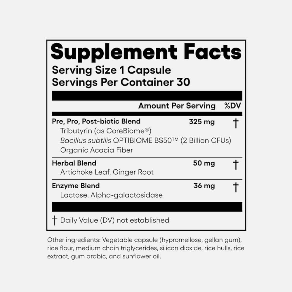 Bloat & Gas Probiotic 2B CFU - 30 Capsules