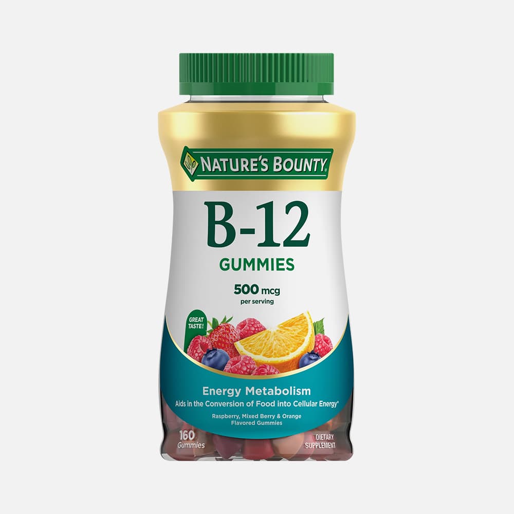Vitamin B12 500mcg - 160 Mixed Berry Gummies