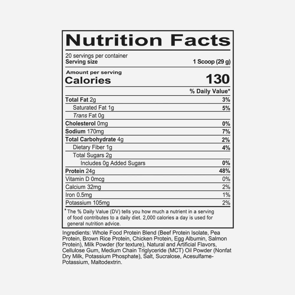 Whole Food Animal Protein 24g - 20 Servings Powder
