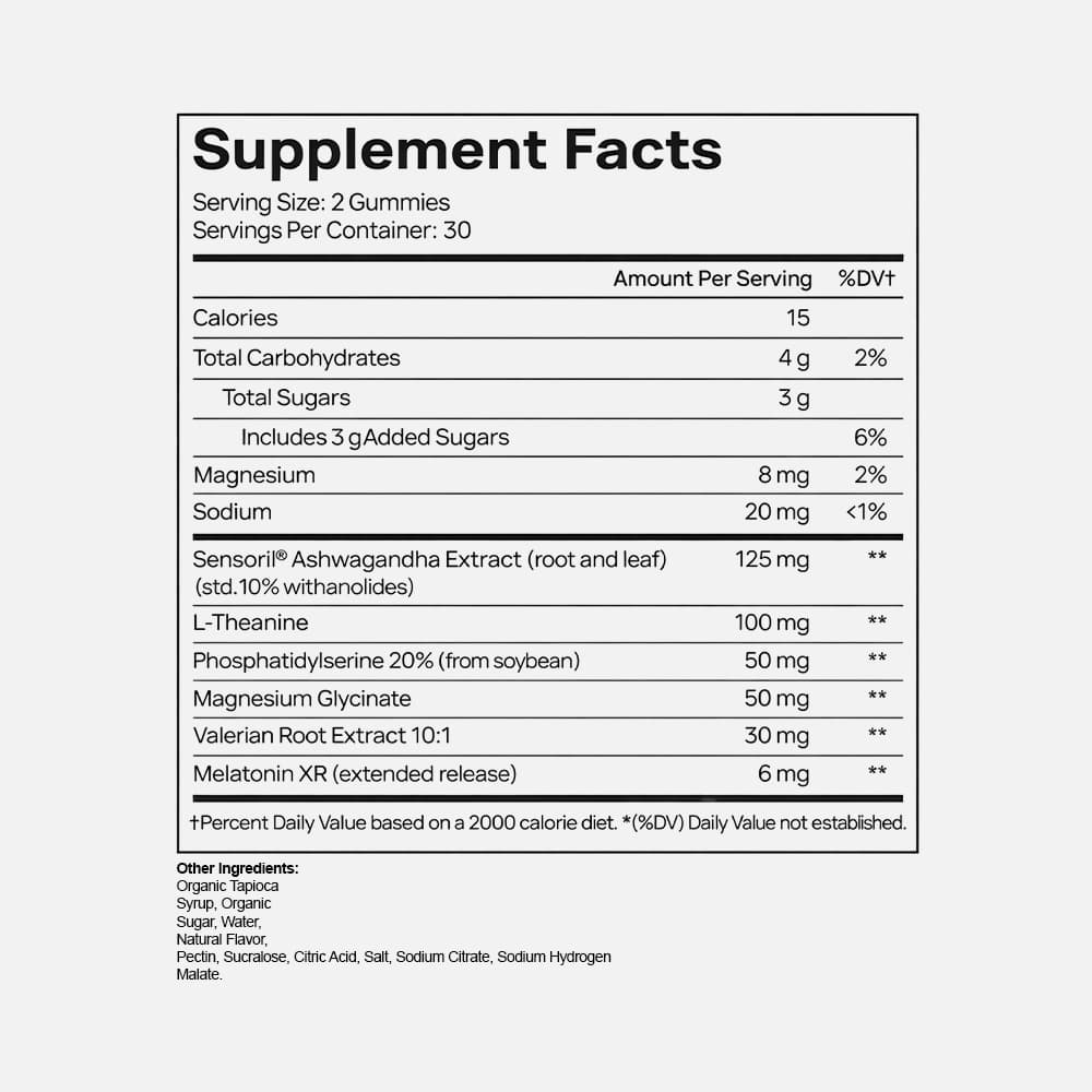 Melatonin XR 2,450mg - Time Release Sleep Gummies