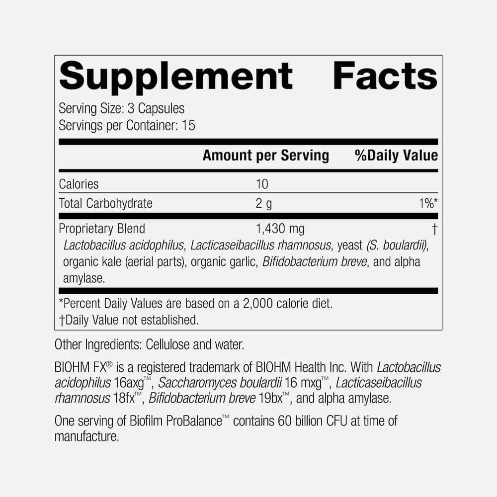 Biofilm ProBalance Probiotic Blend - 45 Capsules