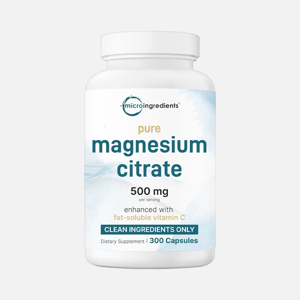 Magnesium Citrate 500mg with Vitamin C - 300 Capsules
