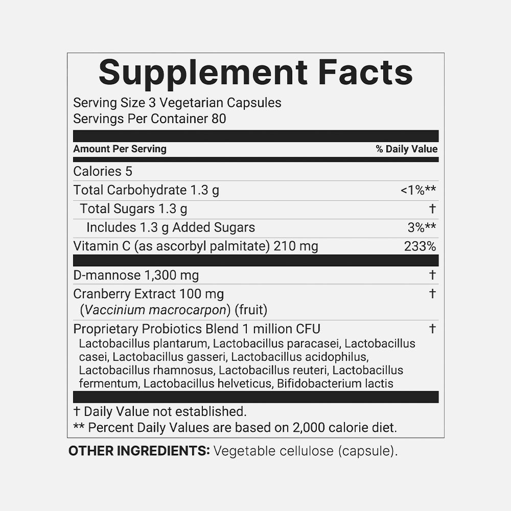 D-Mannose Cranberry Probiotics