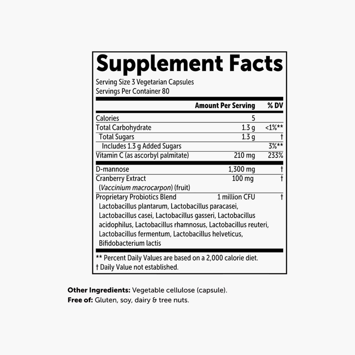 D-Mannose Cranberry Probiotics