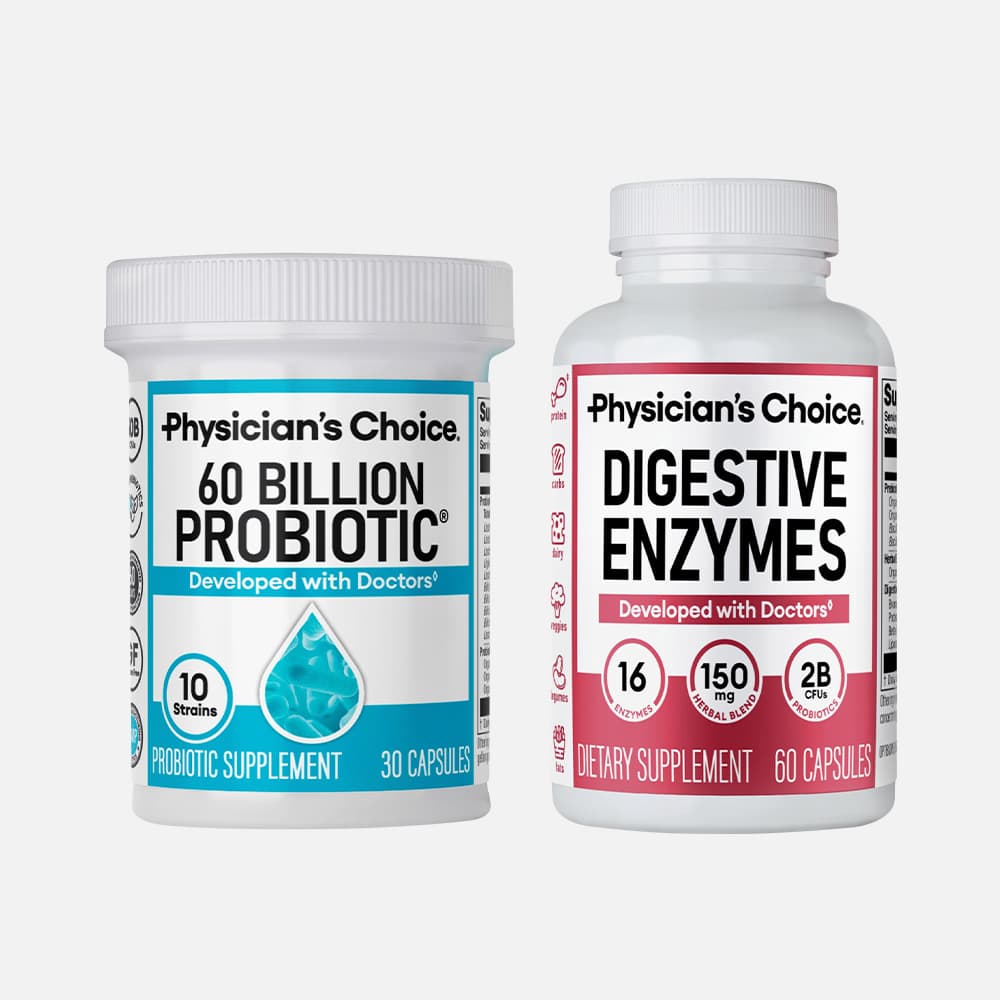 Probiotic 60 Billion CFU + Digestive Enzymes - 90 Capsules