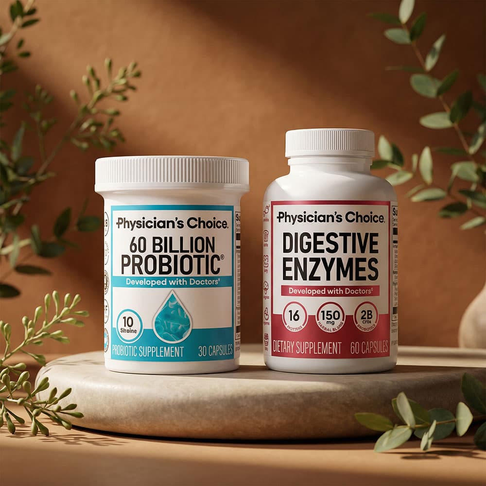 Probiotic 60 Billion CFU + Digestive Enzymes - 90 Capsules
