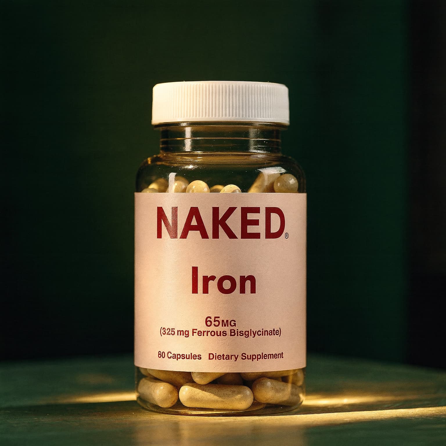 Iron (Ferrous Bisglycinate) 65mg - 60 Capsules