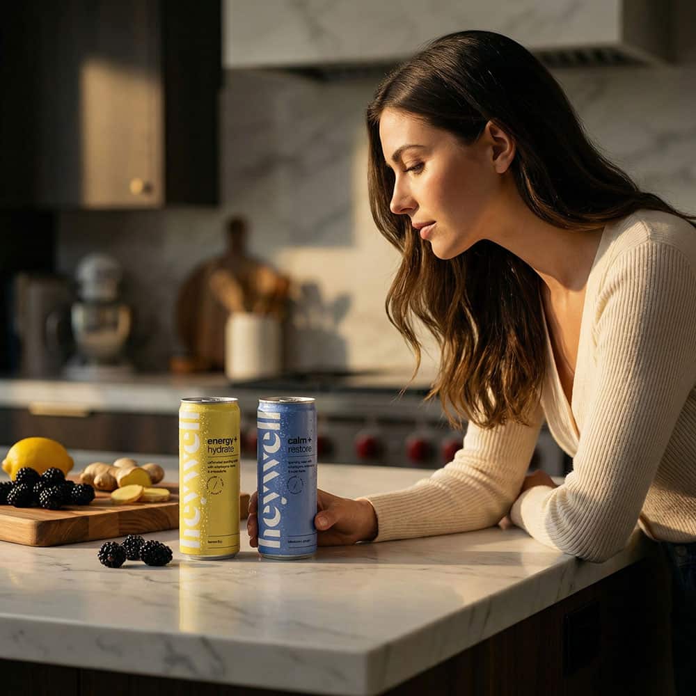 Sparkling Adaptogenic Water – Lemon Fizz & Blackberry Ginger - 24 Cans