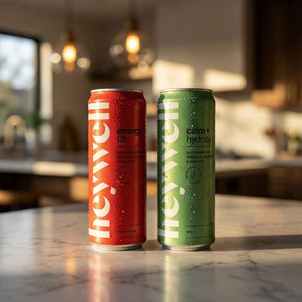 Heywell Sparkling Adaptogenic Water - 24 Cans