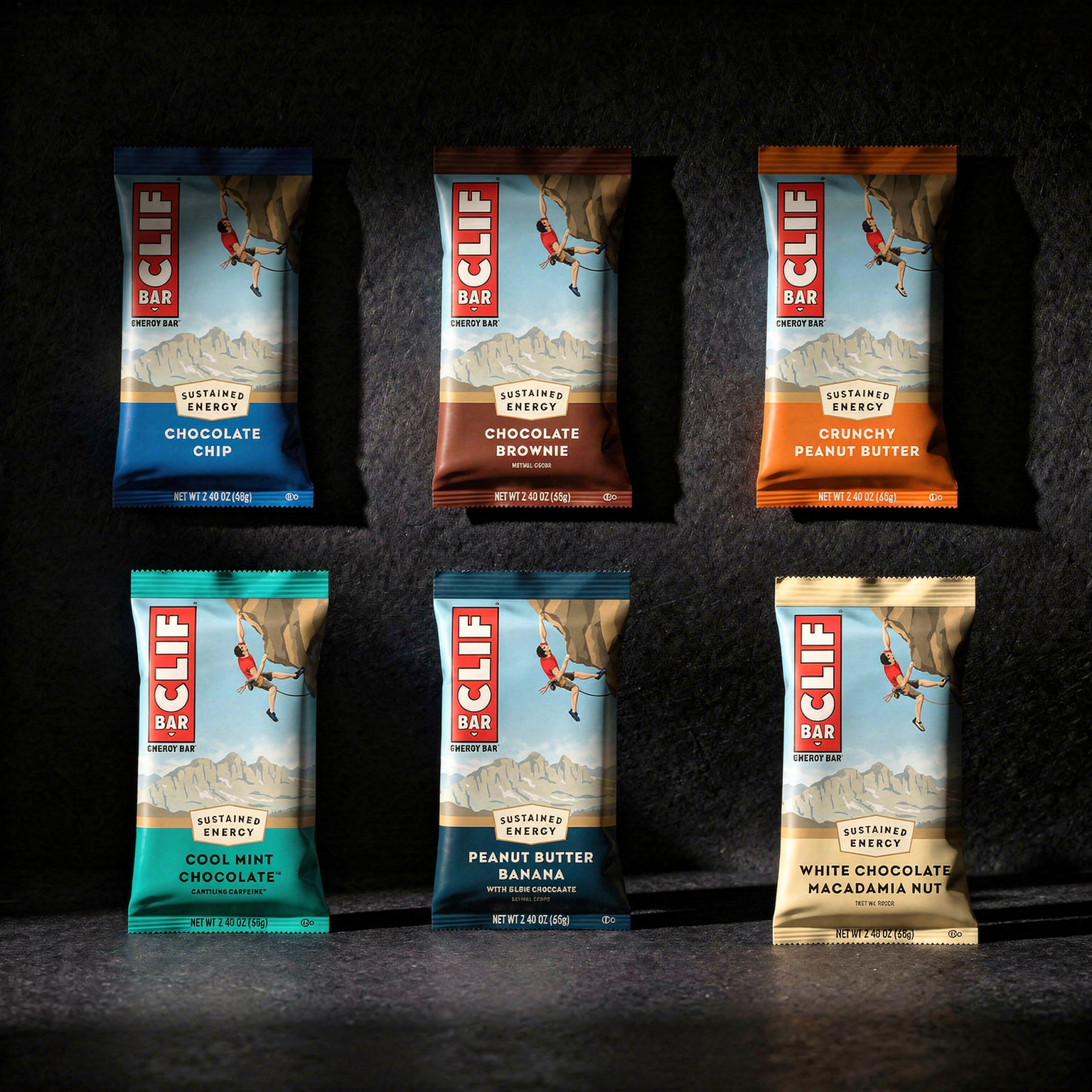 CLIF Bar Variety Pack - 16 Energy Bars (6 Flavors)
