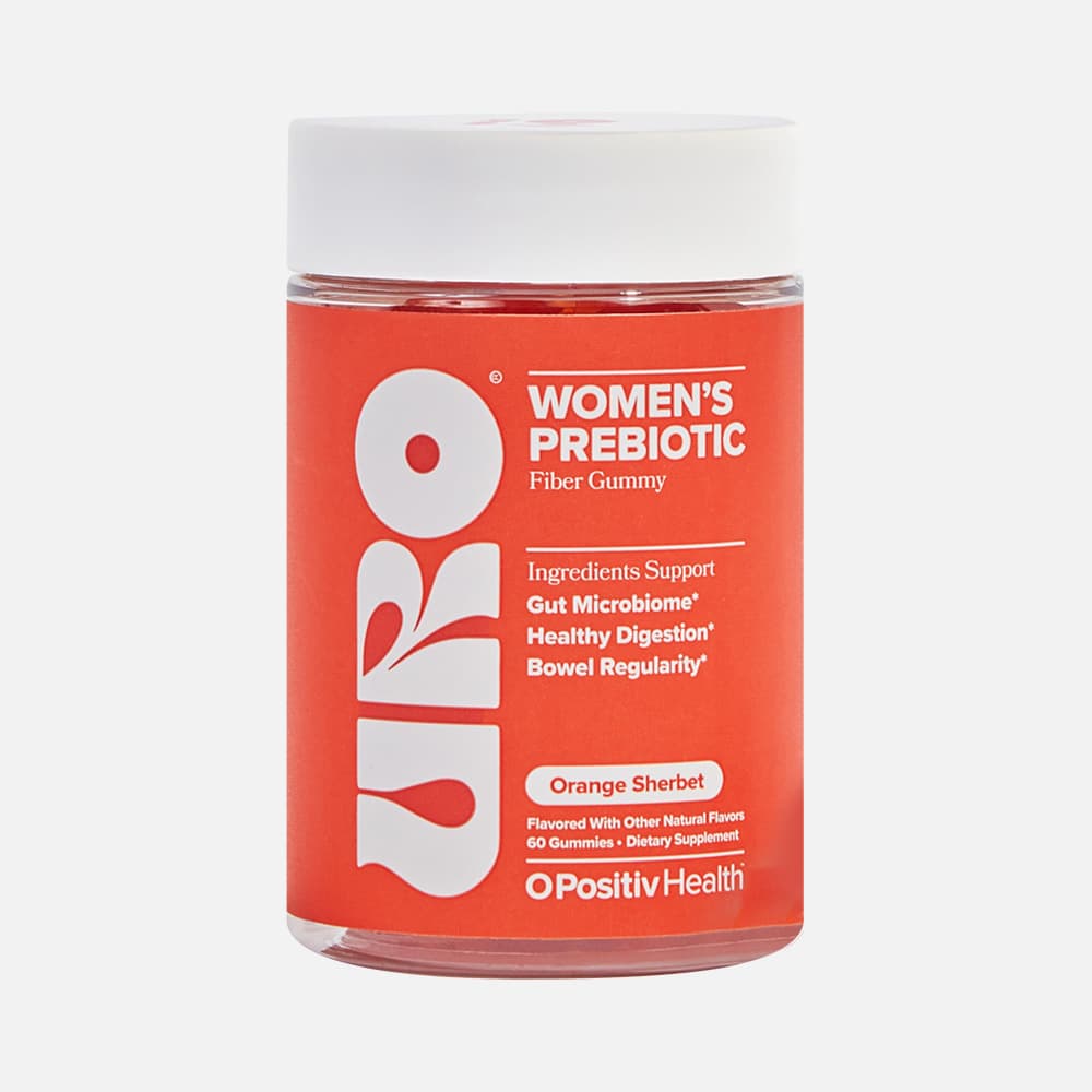 URO Women's Prebiotic, Chicory Root Inulin Fiber 3g - 60 Gummies