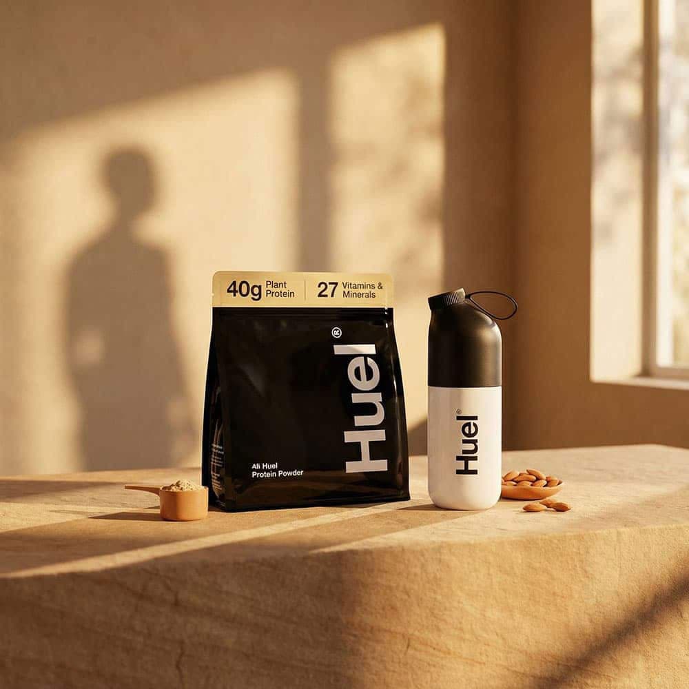 Huel Black Edition Vanilla 40g - Vegan Powder & Shaker