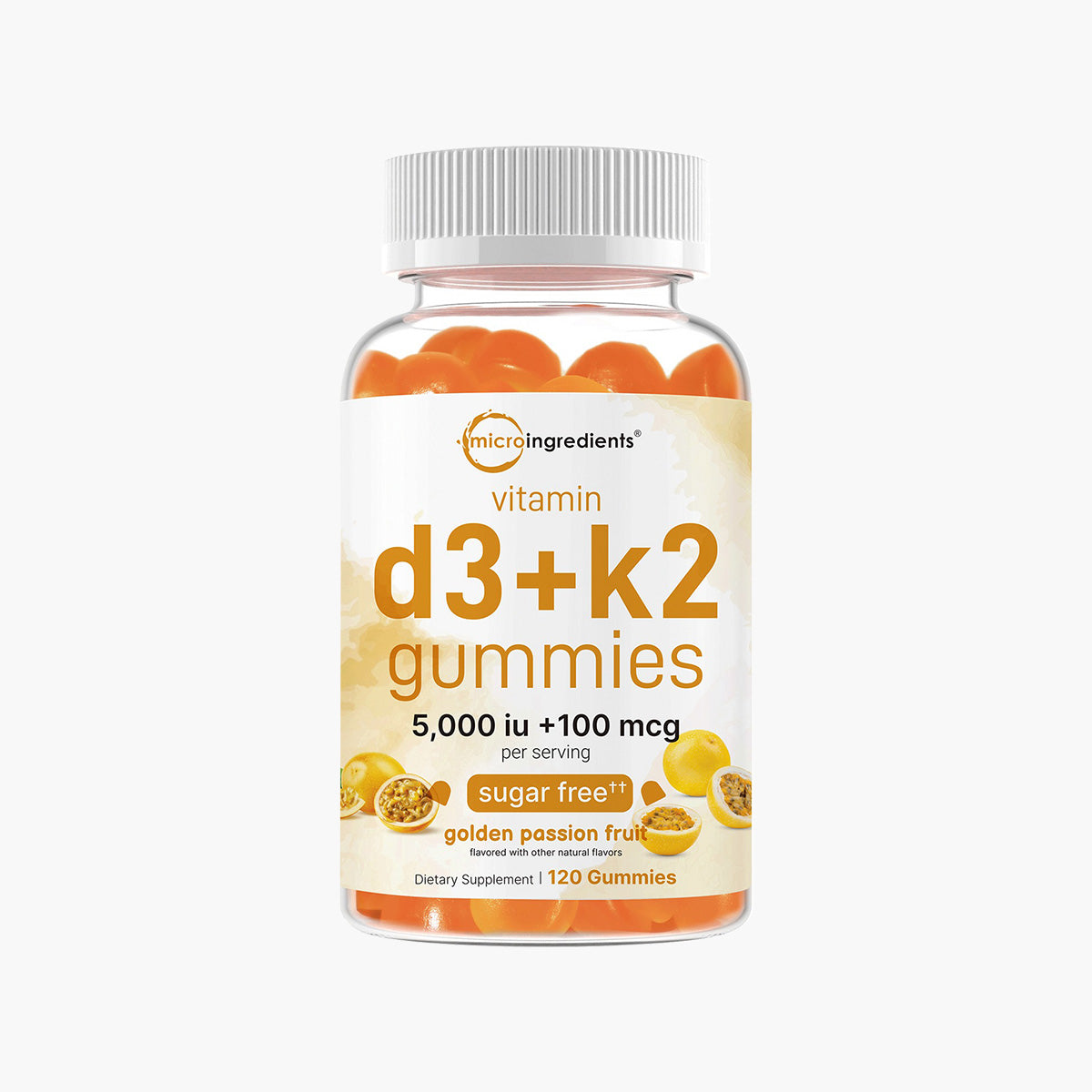 Vitamin D3 5000 IU + K2 MK-7 100mcg - Gummies