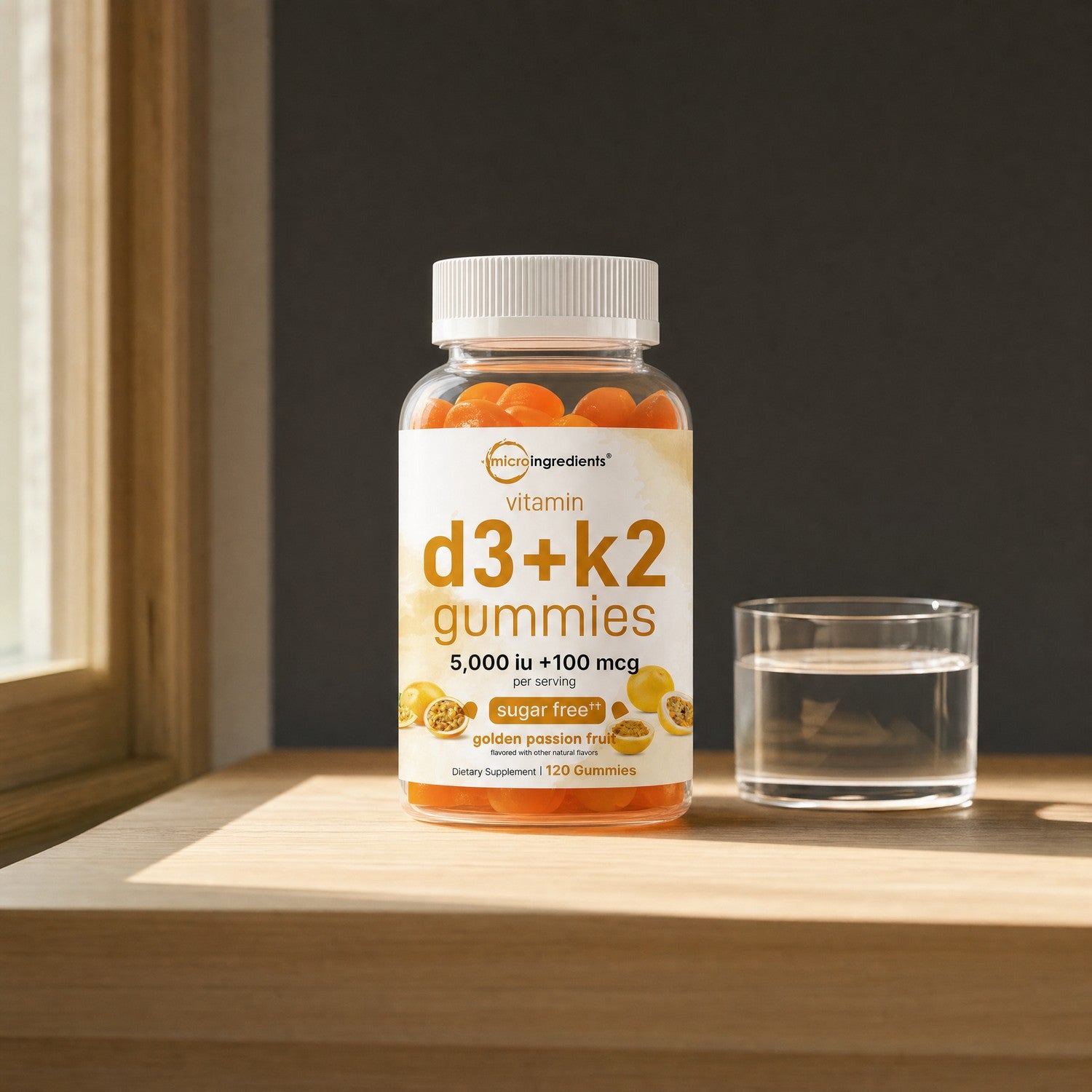 Vitamin D3 5000 IU + K2 MK-7 100mcg - Gummies